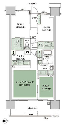 シティハウス八千代緑が丘 間取り D-B2