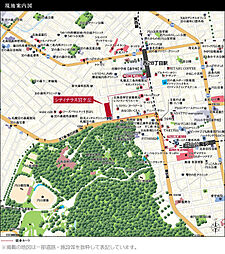 シティテラス宮ケ丘 現地案内図