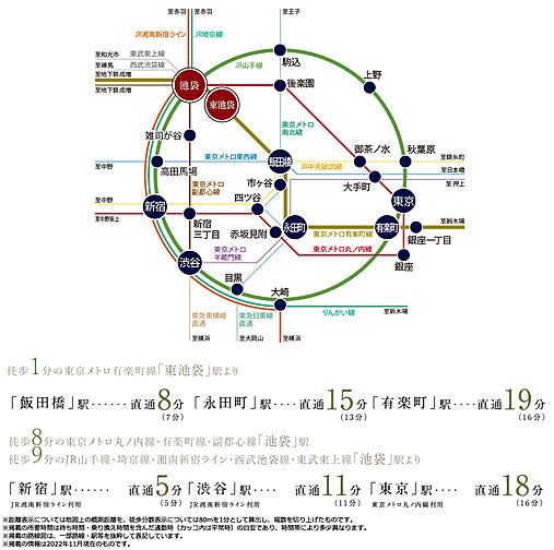 グランドシティタワー池袋 アクセス図