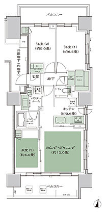 シティタワー札幌ザ・レジデンス 間取り G（13-19F） 