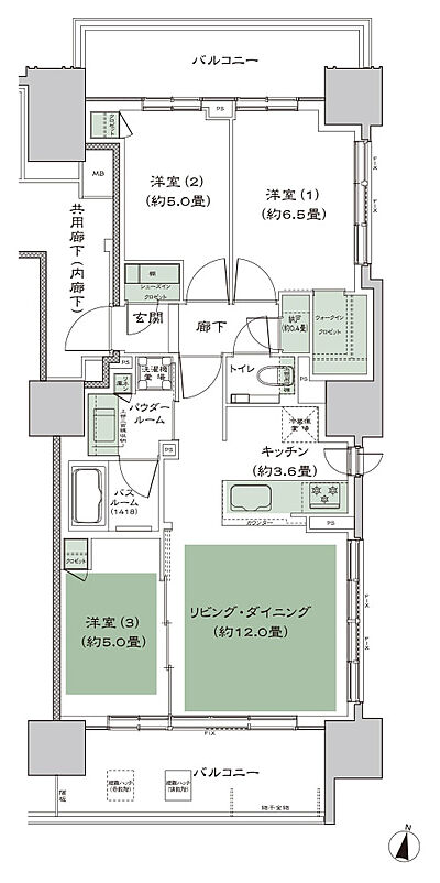 タイプ：G（13-19F） 