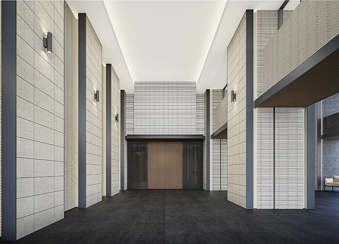 シティテラス尼崎 エントランスホール完成予想図