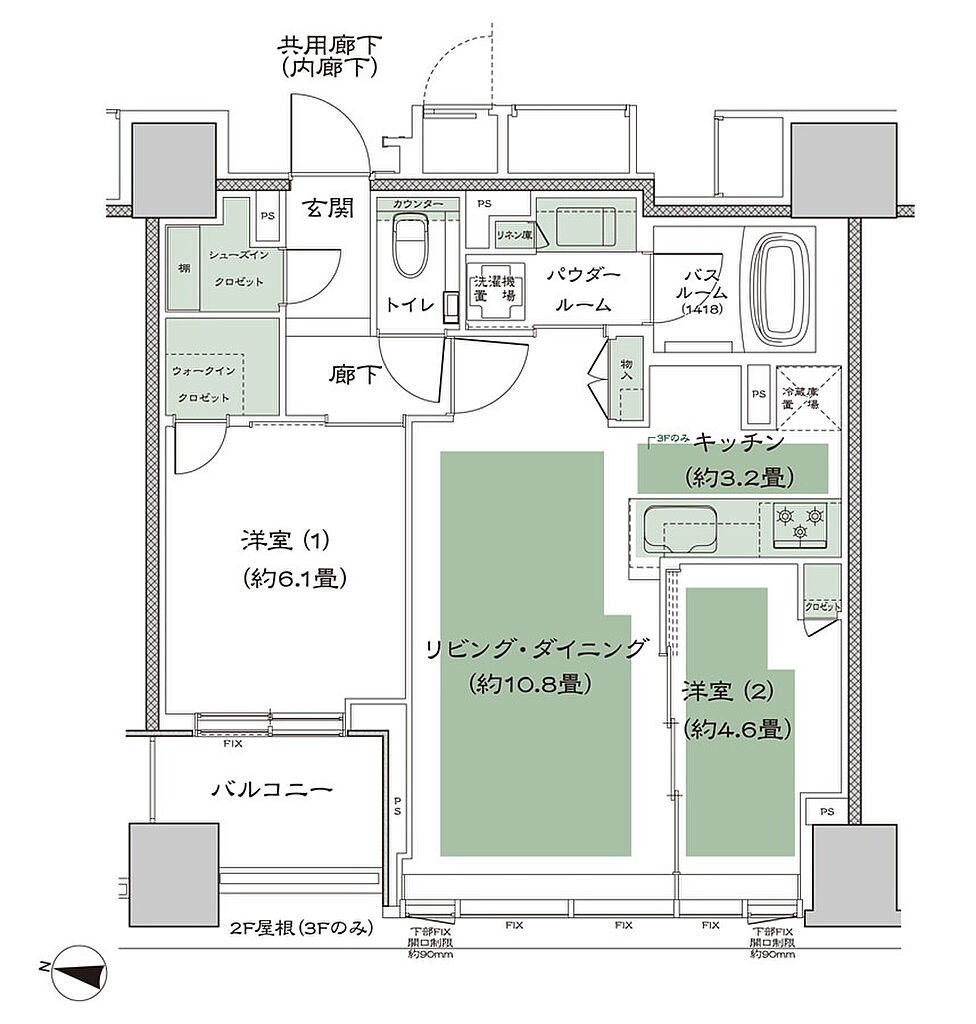 シティタワー札幌すすきの 間取り F