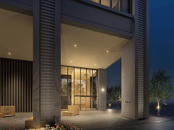 シティタワー東京田町 外観完成予想図