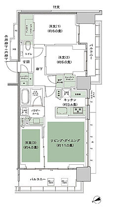 シティタワー東京田町 間取り A-3