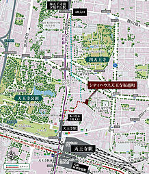シティハウス天王寺堀越町 現地案内図