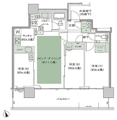 シティタワーズ上板橋イースト 間取り G-3