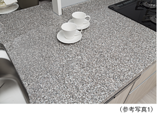 シティハウス京都二条城　北邸 天然石カウンタートップ