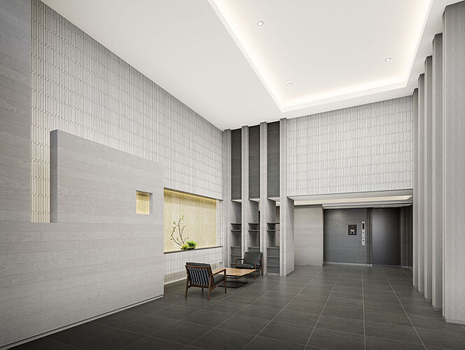 シティハウス京都二条城　南邸 南邸エントランスホール完成予想図