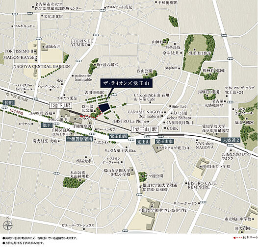 ザ・ライオンズ覚王山 現地案内図