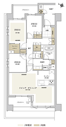 ザ・ライオンズ覚王山 間取り A