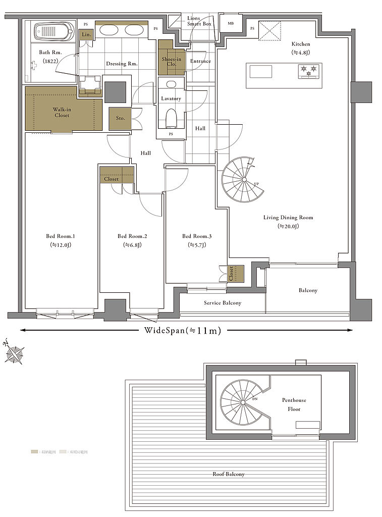 リジェ南山 間取り S