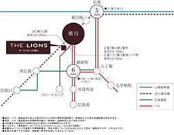 ザ・ライオンズ横川 アクセス図