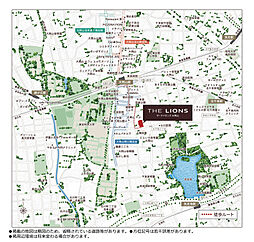 ザ・ライオンズ大岡山 現地案内図