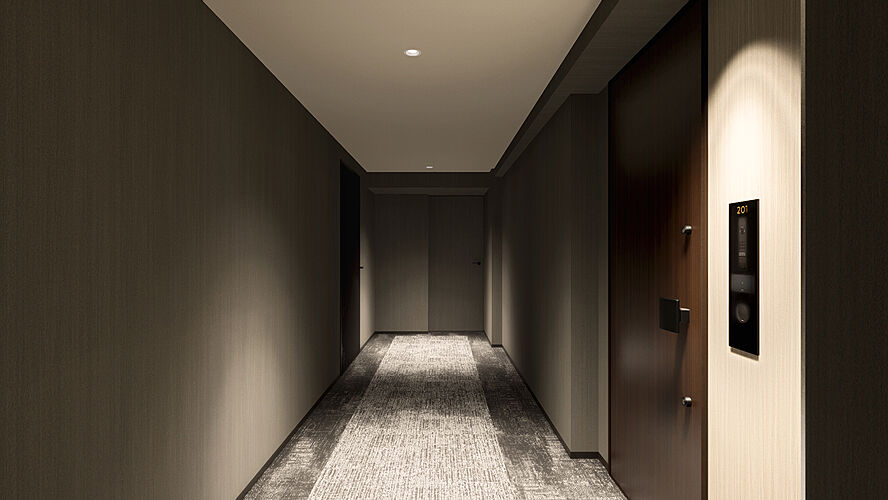 ザ・ライオンズ府中 内廊下完成予想図