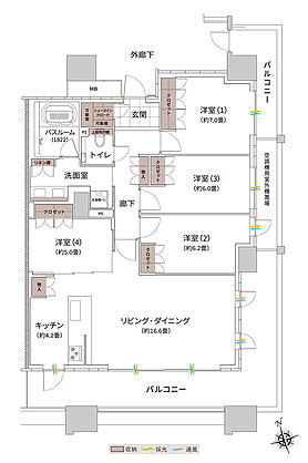 ザ・ライオンズ枚方光善寺タワー 間取り Q