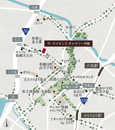 ザ・ライオンズ那覇新都心 モデルルーム案内図