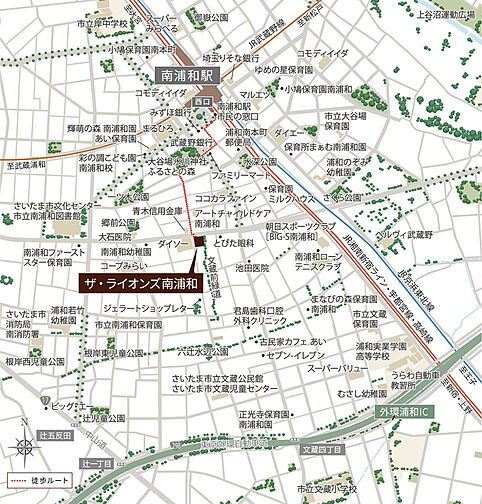 ザ・ライオンズ南浦和 現地案内図