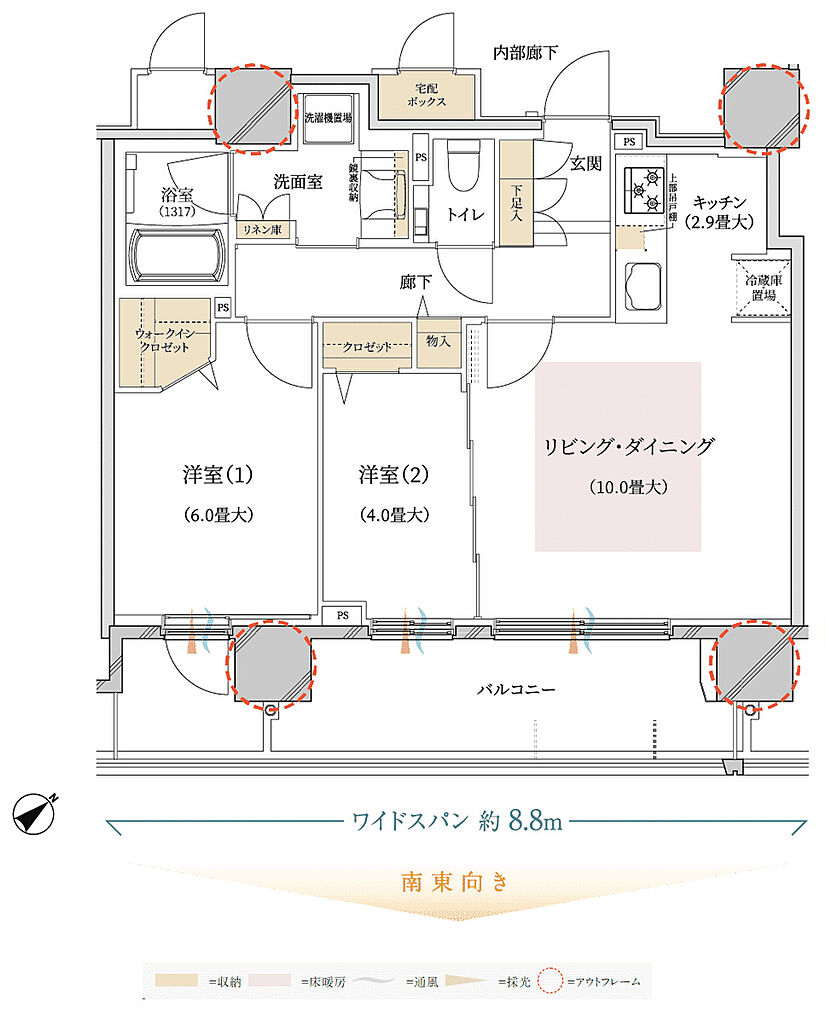 ブランズ豊平学園前 間取り E