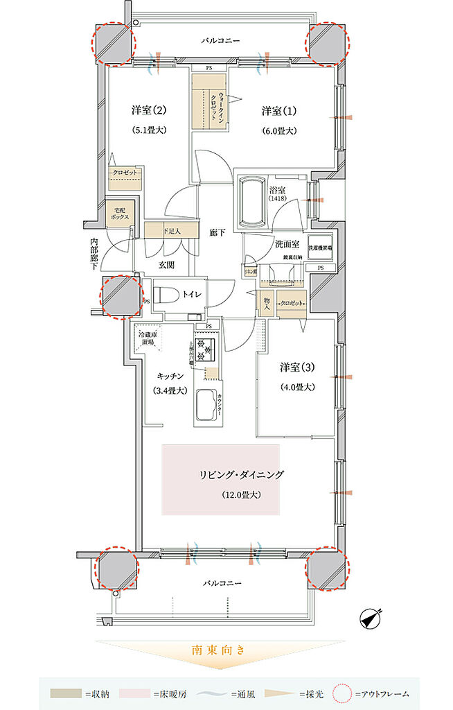 ブランズ豊平学園前 間取り F