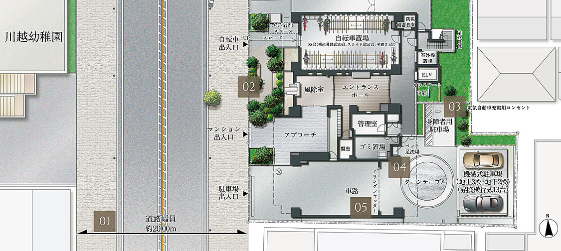 ブランズ川越新富町 共用部