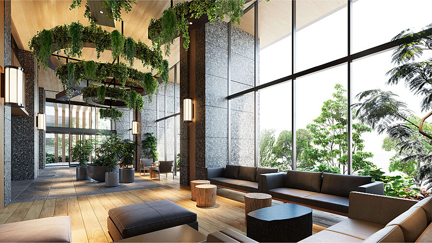 ブランズシティ千葉ニュータウン中央 エントランスホール完成予想CG