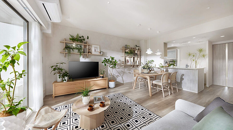 ブランズシティ千葉ニュータウン中央 リビング・ダイニング（WEタイプ）