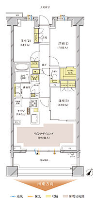 ブランズ中央林間 間取り S-F1