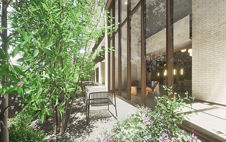 ブランズシティ東岸和田 アウトドアリビング完成予想CG