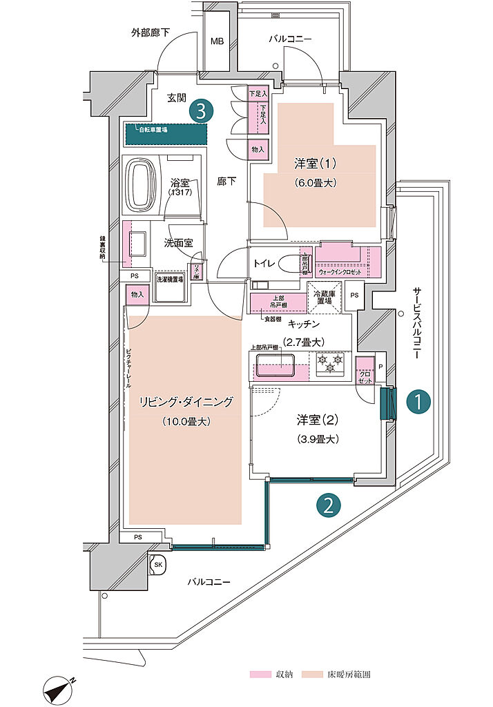 ブランズ芝浦 間取り A