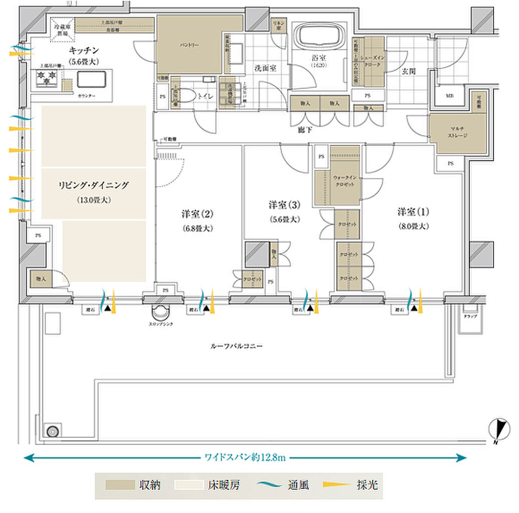 ブランズ西小山 間取り N