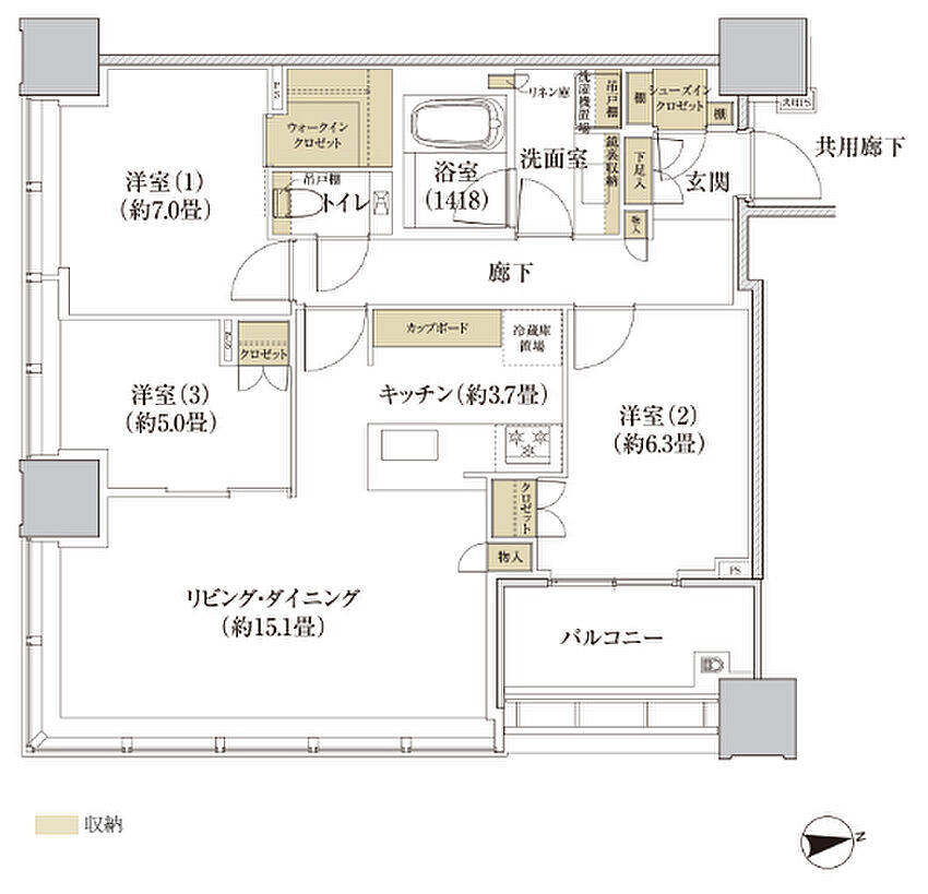 ホームズ 間取り タイプ一覧 Shirokane The Sky新築マンションの物件情報