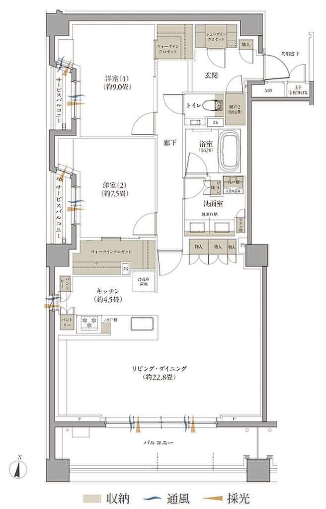 Brillia 夙川松園町 間取り A【セレクトプラン1】