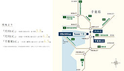 Brillia Tower 千葉 アクセス図