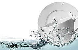 [食器洗い乾燥機] 手洗いに比べ、節水でき、高温洗浄で油汚れもスッキリ。家事負担を軽減します。※image photo