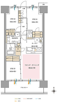 オハナ 東鷲宮フロント ( 第1期 7次 ) 間取り 【ブライトサイト】K