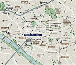 プラウド等々力ガーデンコート 現地案内図
