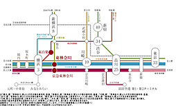 プラウド横浜東神奈川フロント ( 第2期 4次 ) アクセス図