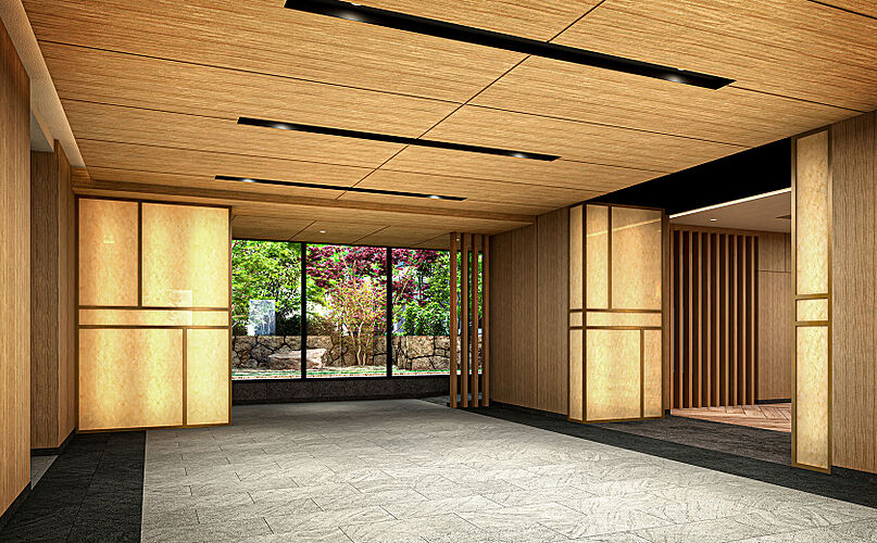 オハナ 蘇我ガーデニア エントランスホール完成予想CG