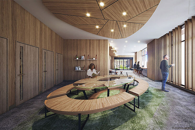 パークタワー向ヶ丘遊園 ワーキングスペース完成予想CG