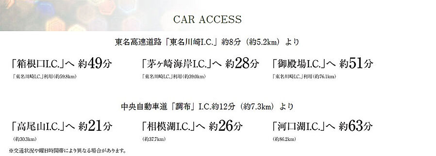 パークタワー向ヶ丘遊園：交通図