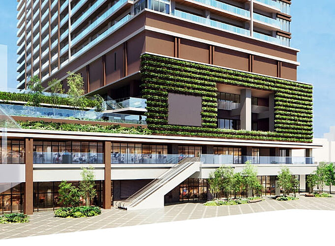 パークシティ小岩　ザ　タワー 外観完成予想CG