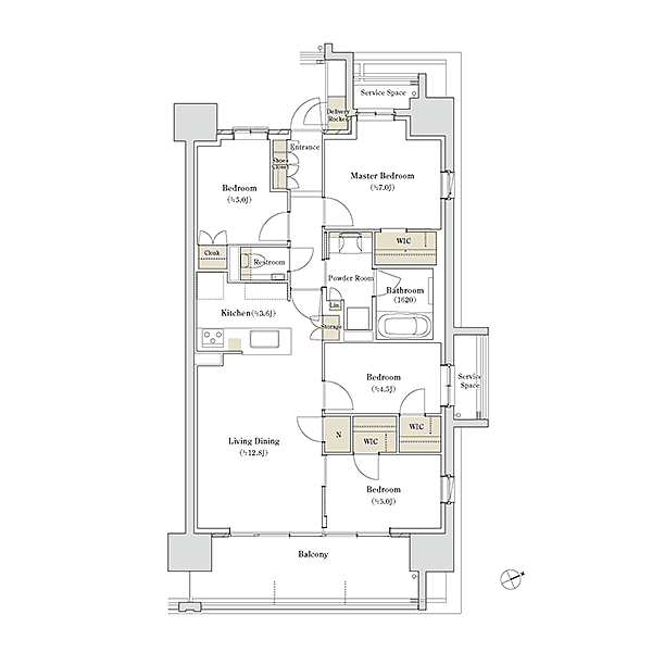 パークホームズ刈谷アネシア 間取り ND