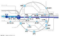 パークタワー渋谷笹塚 アクセス図