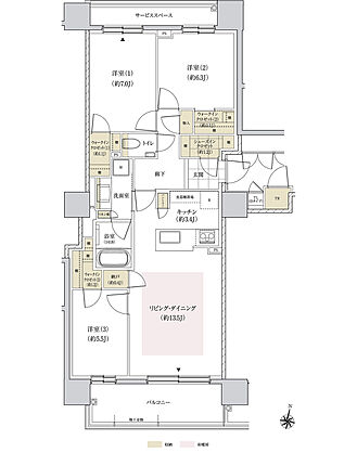 パークホームズ円山表参道フロント 間取り D【メニュープラン】