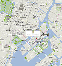 セントラルガーデン月島　ザ　タワー 現地案内図