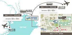 幕張ベイパーク　ブルームテラスタワー アクセス図