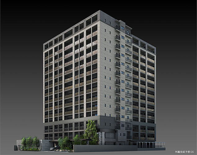 パークホームズ大濠公園ミッド 外観完成予想CG