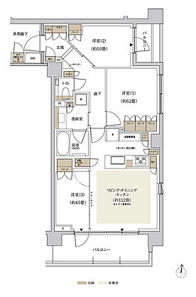 パークホームズ東高円寺 間取り C