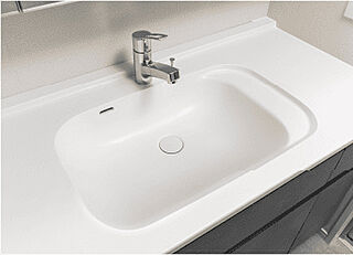 パークホームズ上用賀五丁目 人工石ストレートボウル一体型カウンター